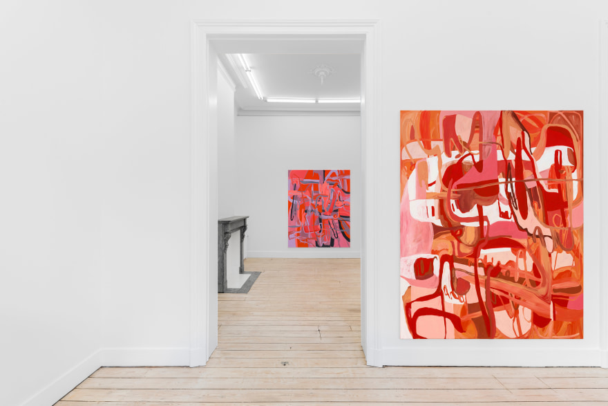 Installation view of Jana Schröder, Mother (March 11-April 10, 2021), Nino Mier Gallery Brussels, Belgium