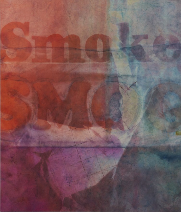 Nicolas Shake Smoke SMOG, 2023 Dye on canvas, weathered and laundered 84 x 72 in 213.4 x 182.9 cm (NSH23.003)