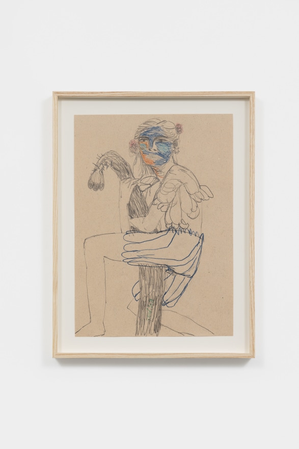 M&ograve;nica Subid&eacute; koala woman, 2021 Pencil on paper 16 1/2 x 12 1/2 x 1 1/2 in (framed) 41.9 x 31.8 x 3.8 cm (framed)&nbsp; (MSU21.051)