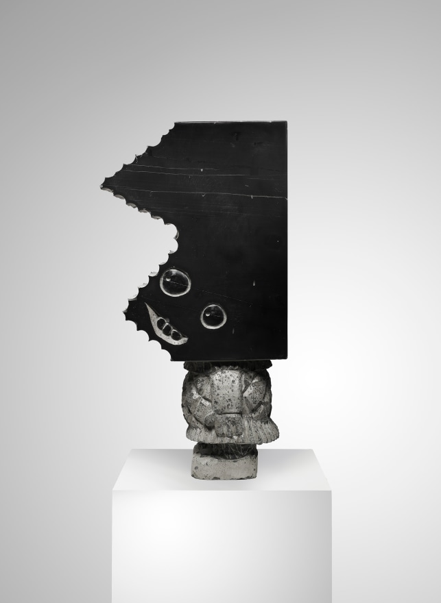 Stefan Rinck Reverb, 2023 Black Belgian marble 29 x 15 1/8 x 10 1/4 in 73.5 x 38.5 x 26 cm (SRI23.003)