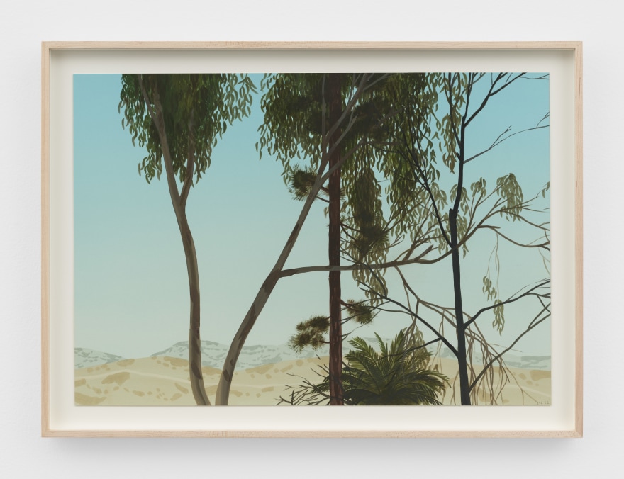 Jake Longstreth Untitled, 2022 Oil on paper 16 1/2 x 22 1/2 in (framed) 41.9 x 57.1 cm (framed) (JLO22.029)