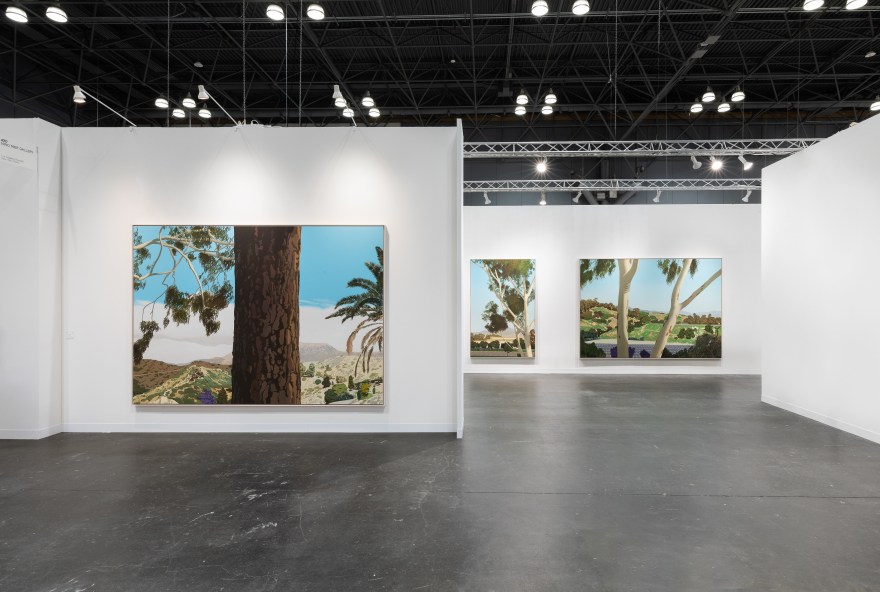 Installation view of Jake Longstreth, LA Fitness, The Armory Show (September 8 - 11, 2022), Nino Mier Gallery.