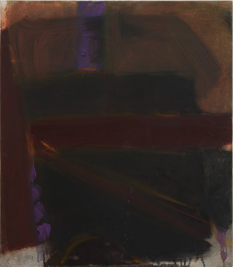 Albert Irvin Untitled (purple lines), c. 1960s Estate stamp on verso Oil on canvas 31 7/8 x 31 1/8 in 81 x 79 cm (AIR25.018)