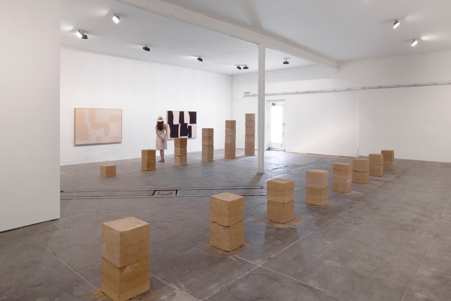 Installation View of Ethan Cook, Landscapes  (October 7 - December 4, 2021) Nino Mier Gallery, Marfa, TX