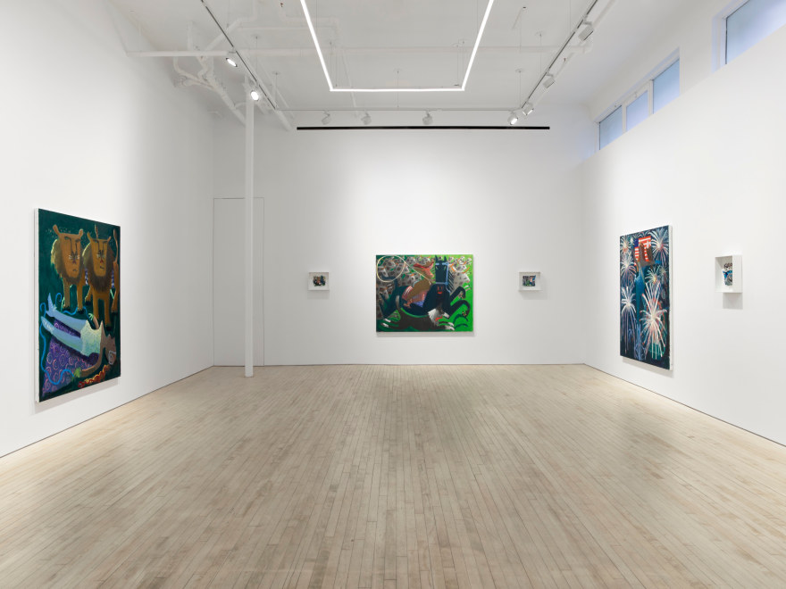 Installation view of Kyle Staver, The Greatest Show on Earth, Nino Mier Gallery, Tribeca, November 7 – December 16, 2025