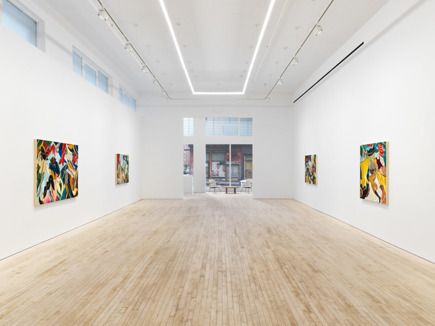 Installation view of Kenichi Hoshine, And There Came a Storm Beneath a Cutthroat Moon, Nino Mier Gallery, Tribeca, May 16 – June 14, 2025