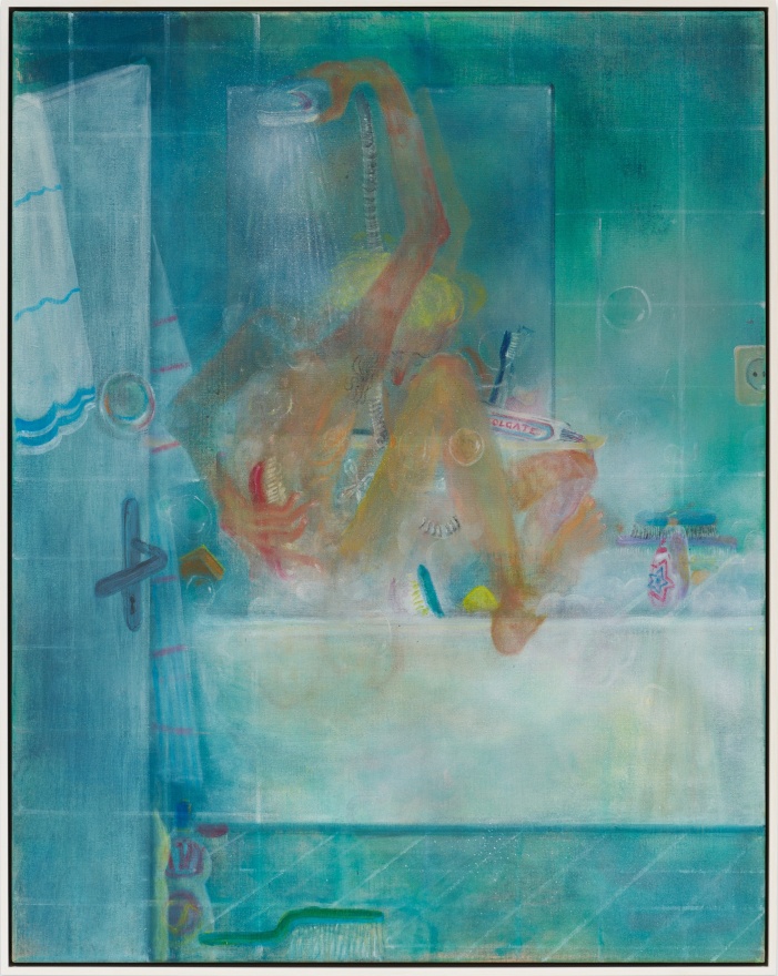 Tomasz Kowalski Untitled (Bathroom), 2012 Oil, acrylic, and spray on canvas 37 3/8 x 29 1/2 in 95 x 75 cm (TKO22.011)