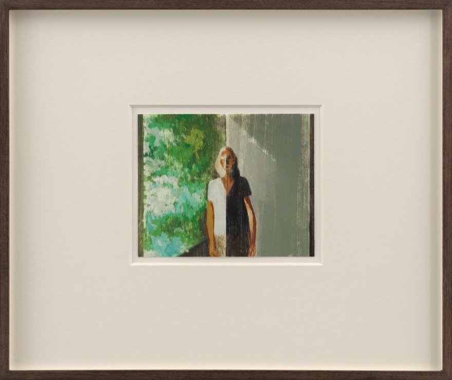 Jonathan Wateridge Sunlight, 2023 Oil on paper 14 3/4 x 17 5/8 in. (framed) 37.5 x 44.8 cm (framed) (JWA23.027)