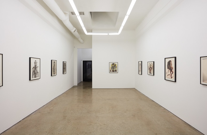 Installation View of &quot;Face Farces&quot; (2019) facing Entrance