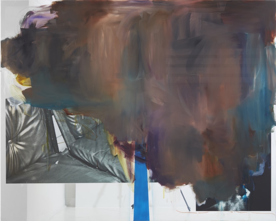 Peter Bonde COUCH, 2023 Oil, inkjet on mirror foil 63 x 78 3/4 in 160 x 200 cm (PBO24.003)