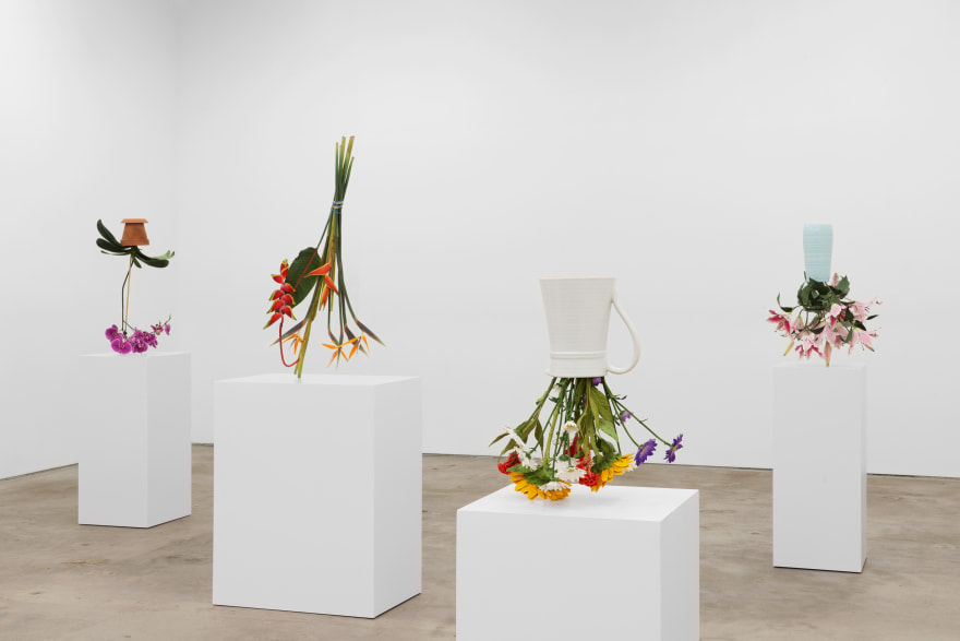 Installation View of Tony Matelli, Arrangements, (November 12 - December 23, 2022). Nino Mier Gallery Three, Los Angeles.