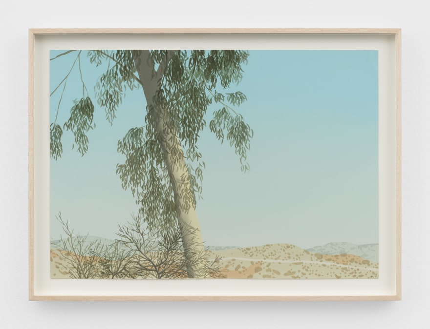 Jake Longstreth Untitled, 2022 Oil on paper 16 1/2 x 22 1/2 in (framed) 41.9 x 57.1 cm (framed) (JLO22.021)