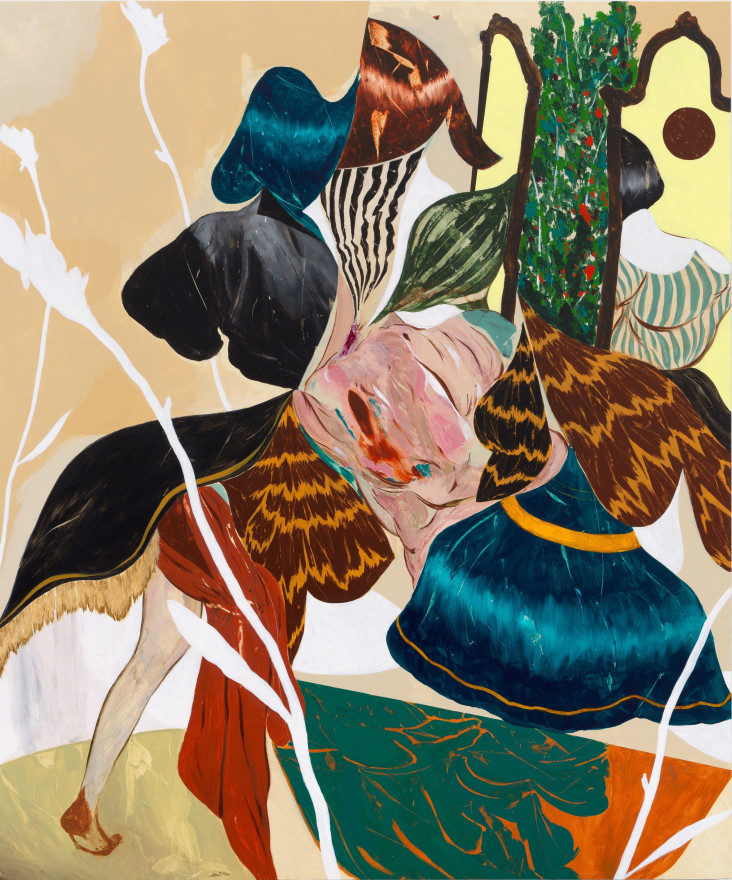 Kenichi Hoshine Cinder in the Moonlight, 2025 Signed, titled, and dated on verso Acrylic on panel 48 x 40 in 121.9 x 101.6 cm (KHO25.005)
