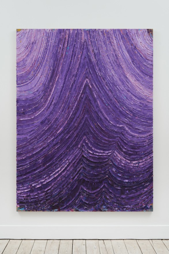 Andrew Dadson Violet , 2023 Oil and acrylic on linen 80 x 60 1/4 x 2 1/2 in 203.2 x 153 x 6.3 cm (ADA23.014)