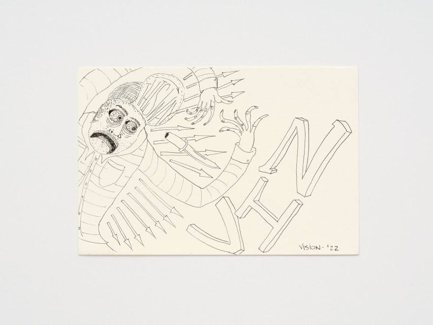 Jayme Burtis Untitled, 2022 Ink on paper 8 3/8 x 11 3/8 x 1 1/2 in (framed) 21.3 x 28.9 x 3.8 cm (framed) (JBU22.026)