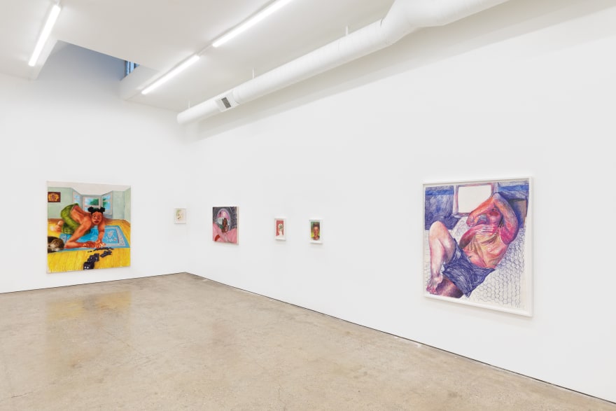Installation View of Deli Gallery, New York presenting Brianna Rose Brooks: The way things go (November 21&ndash;December 19, 2020). Nino Mier Gallery, Los Angeles, CA 3