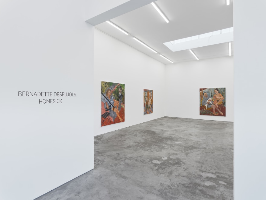 Installation view of Bernadette Despujols, Homesick, (September 16 - October 15, 2022). Nino Mier Gallery Two, Los Angeles.
