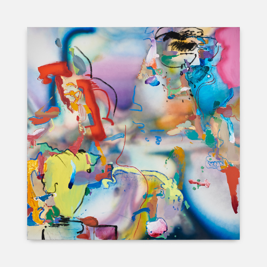 Antwan Horfee cosmopurps, 2022 Acrylic on canvas 78 3/4 x 78 3/4 in 200 x 200 cm (HOR22.015)