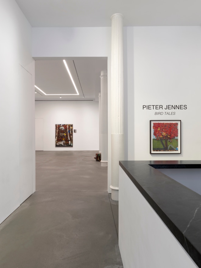 Installation view of Pieter Jennes,&nbsp;Bird Tales, Nino Mier Gallery, 62 Crosby, September 7 &ndash; October 12, 2024