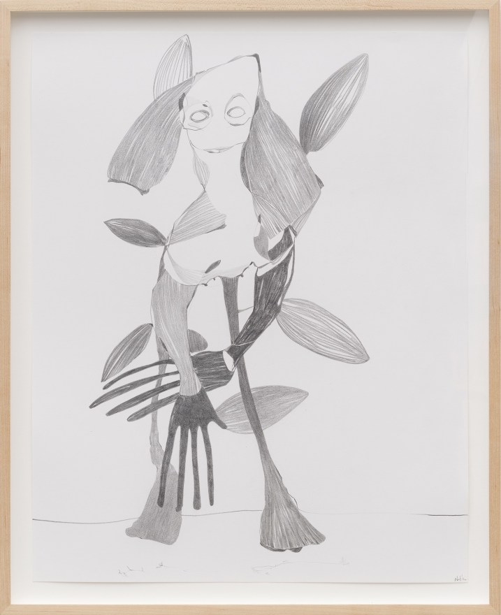 Nicola Tyson Graphite Drawing #15, 2014 Graphite on paper 26 3/4 x 21 3/4 x 1 1/2 in (framed) 67.94 x 55.24 x 3.81 cm (framed) (NTY23.016)