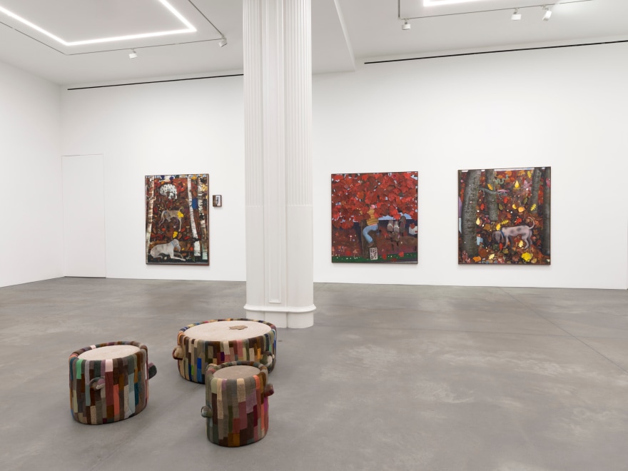 Installation view of Pieter Jennes,&nbsp;Bird Tales, Nino Mier Gallery, 62 Crosby, September 7 &ndash; October 12, 2024