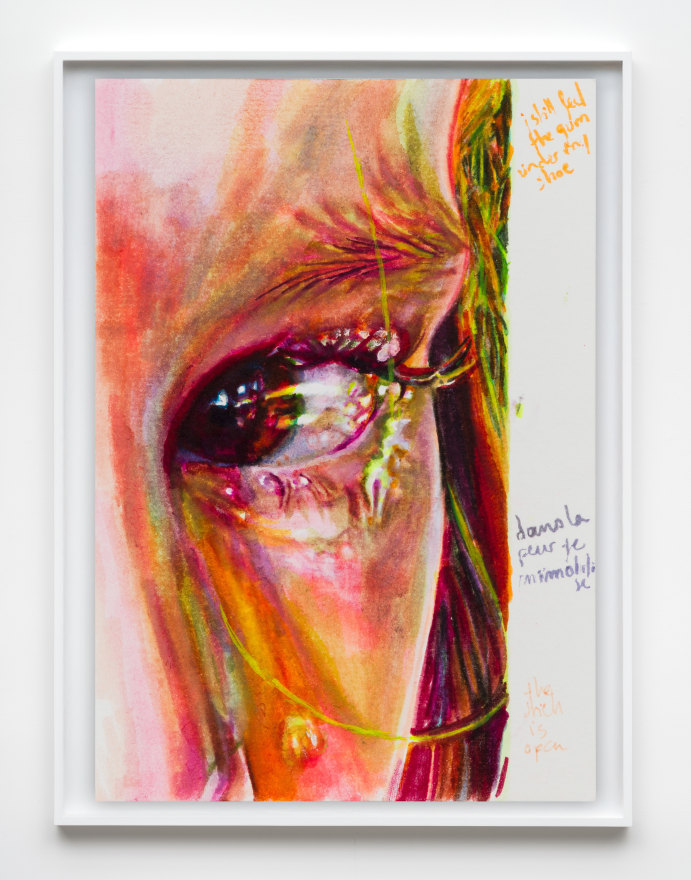 Giulia Messina 2004, 2025 Markers and ink on paper 5 3/4 x 4 in 14.7 x 10.2 cm (GME25.014)