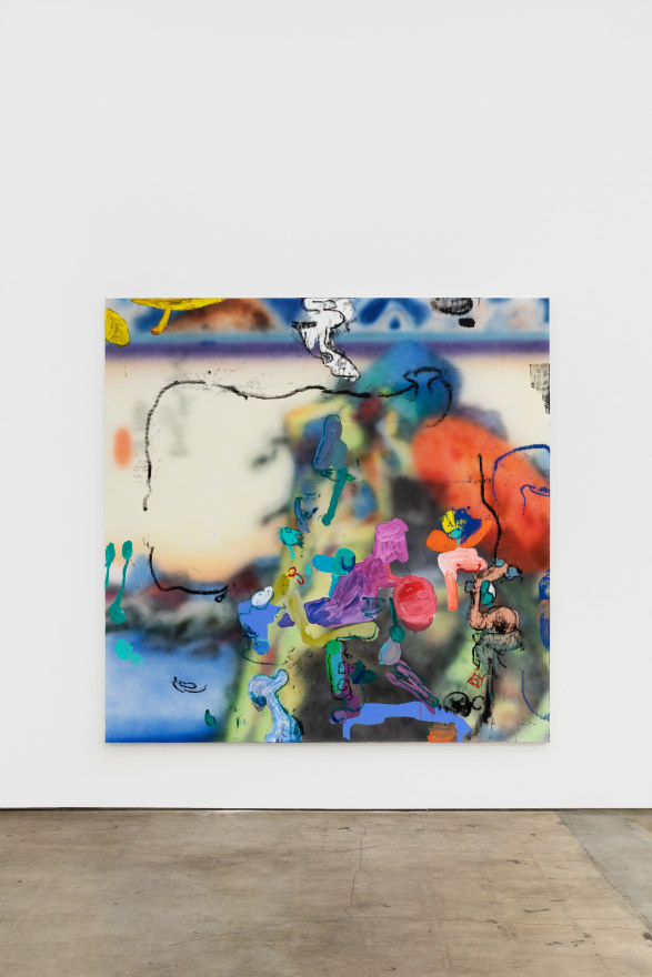 Antwan Horfee TBT, 2020 Acrylic on canvas 78 3/4 x 78 3/4 in (framed) 200 x 200 cm (framed) (HOR20.001)