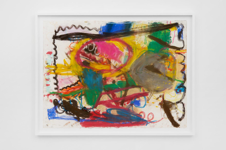 Anke Weyer Untitled , 2022 Pastel on paper 25 3/8 x 33 1/8 x 1 5/8 in (framed) 64.5 x 84 x 4 cm (framed) (AWE22.010)