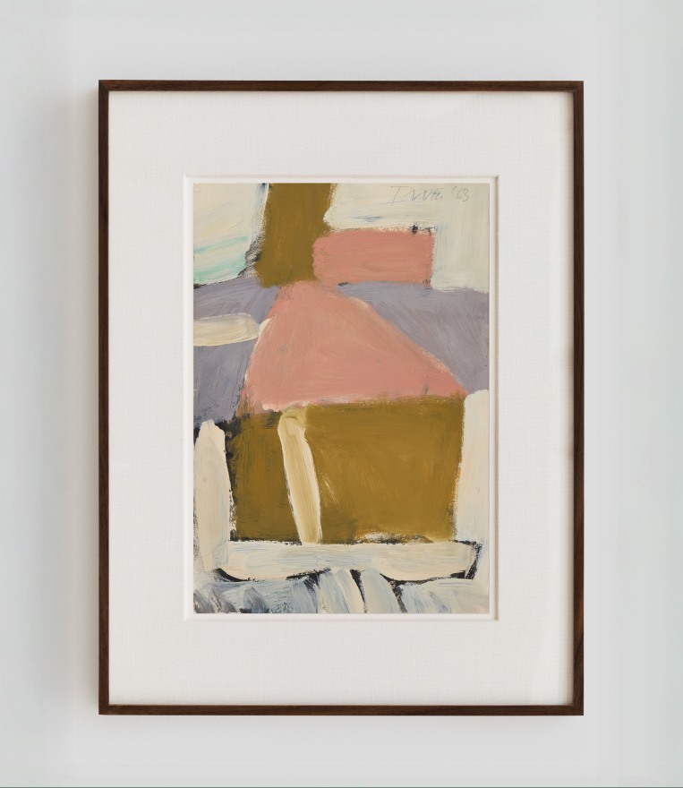 Albert Irvin Morning Journey, 1963 Signed &amp; dated on recto Oil on paper 28 x 21 1/4 in (framed) 71 x 54 cm (framed) (AIR25.044)