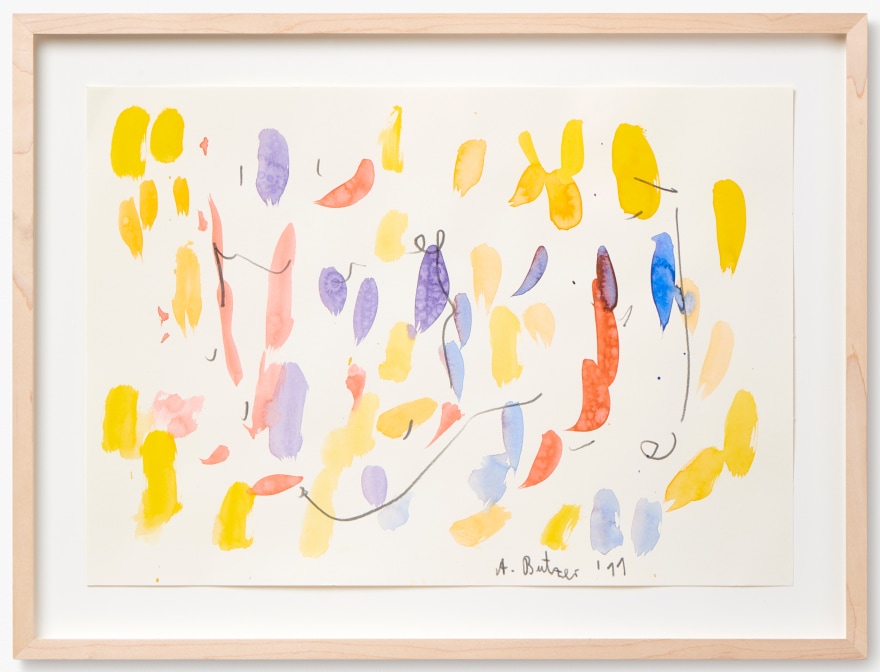 Andr&eacute; Butzer, Untitled, 2011. Water Color and Graphite on Paper,  11 3/4 x 16 1/2 in, 30 x 42 cm (AB11.005)