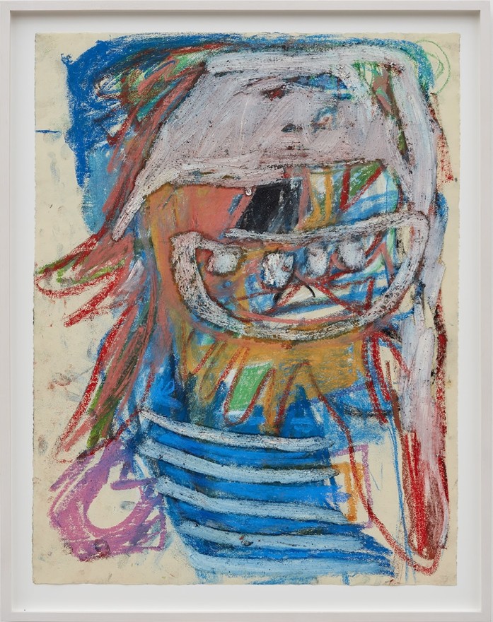 Anke Weyer, Untitled, 2017. Oil pastel and oil stick on paper 25 x 19 in 63.5 x 48.3 cm (AW17.010)