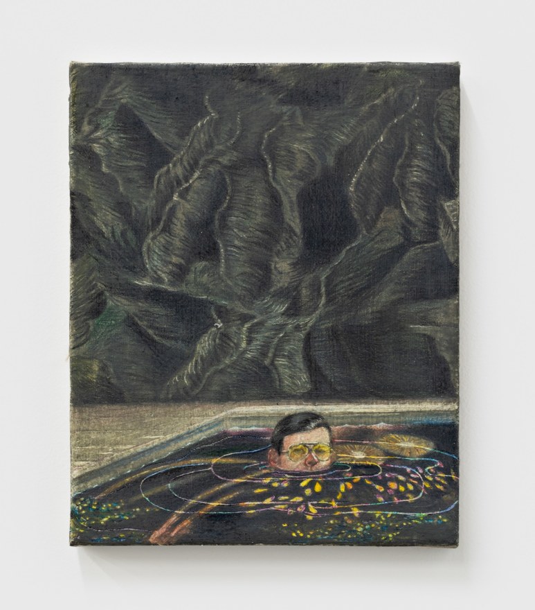 Marin Majic Call Me Anytime, 2021 Colored pencil, oil color, marble dust on linen 10 x 8 in 25.4 x 20.3 cm (MMA21.024)