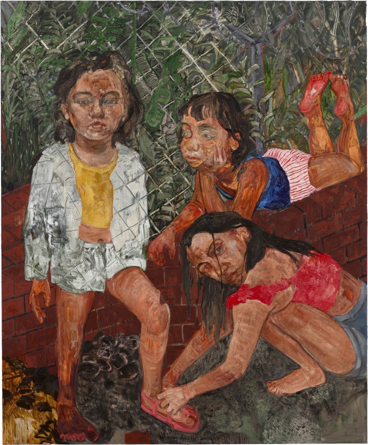 Bernadette Despujols, Primavera, Maravilla y mi hermana, 2023, Oil on canvas, 80 x 66 in, 203.2 x 167.6 cm, (BDE23.003)