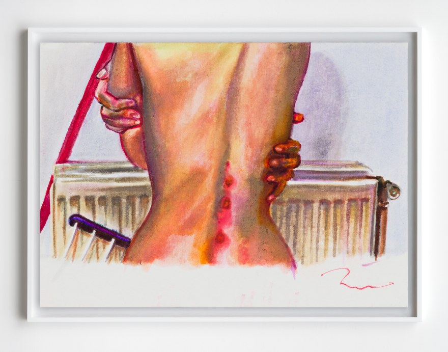 Giulia Messina Fever, 2025 Markers and ink on paper 4 1/4 x 5 3/4 in 10.7 x 14.7 cm (GME25.017)