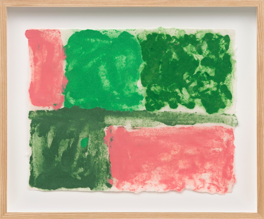 Ethan Cook Untitled, 2023 Pigmented paper pulp 14 3/4 x 17 3/4 in (framed) 37.5 x 45.1 cm (framed) (ECO23.112)