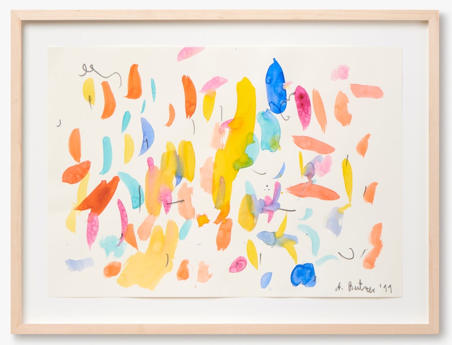 Andr&eacute; Butzer, Untitled, 2011. Water Color and Graphite on Paper, 11 3/4 x 16 1/2 in, 30 x 42 cm (AB11.012)