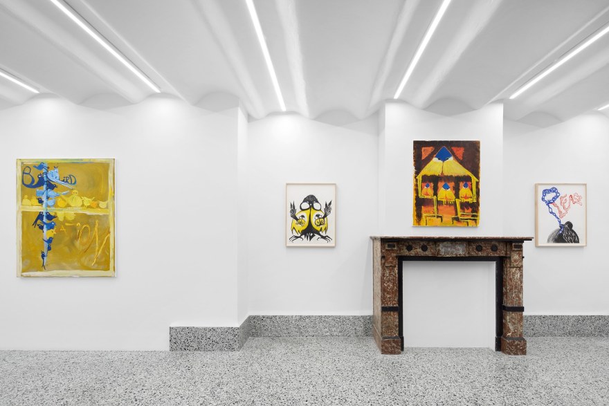 Installation View of Bendix Harms, Bird Nation, April 18 - May 13, 2023 | Nino Mier Gallery Brussels