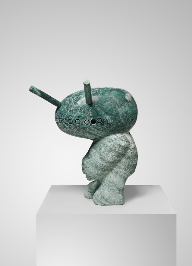 Stefan Rinck, Melon Man, 2020. Quarzit (Atlantis), 45 x 52 x 31 cm