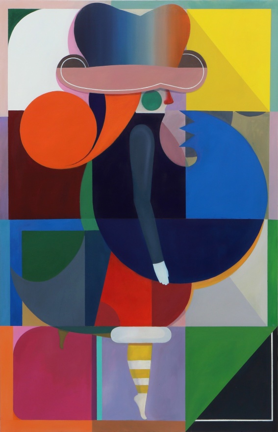 Bernhard Buhmann, Joe(leaveyourhaton), 2018. Oil on canvas, 78 3/4 x 51 1/8 in, 200 x 130 cm (BBU18.005)