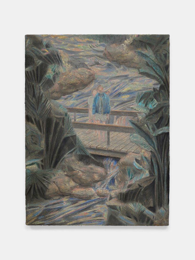 Marin Majic Sighting, 2021 - 2022 Colored pencil, oil color, marble dust on linen 16 x 12 in 40.6 x 30.5 cm (MMA22.002)