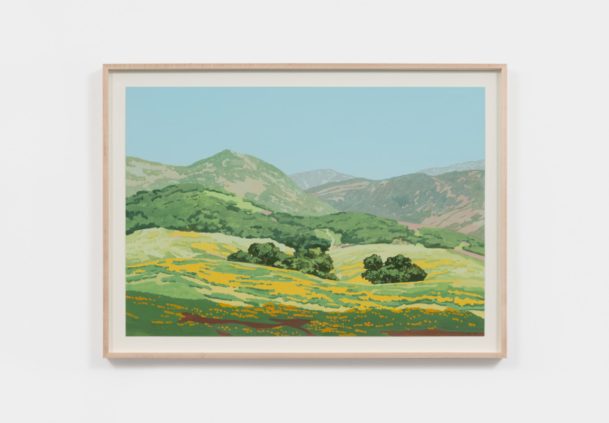 Jake Longstreth Springtime in Southern California (After Granville Redmond) #1, 2022 Oil on paper 16 1/2 x 22 1/2 x 1 1/2 in (framed) 41.9 x 57.1 x 3.8 cm (framed)&nbsp; 14 x 20 in (unframed) 35.6 x 50.8 cm (unframed) (JLO22.006)