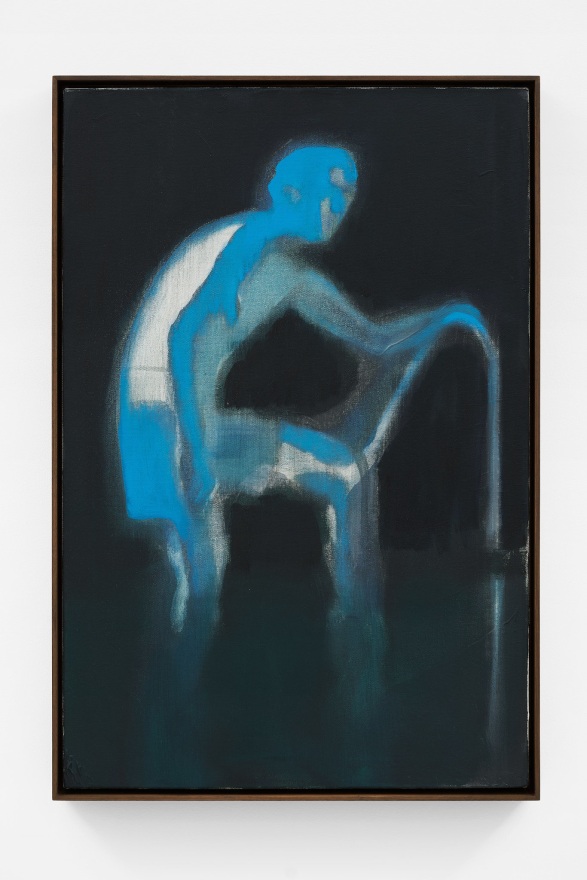 Jonathan Wateridge Ghost, 2021 Oil on Canvas 30 1/2 x 20 5/8 x 2 1/2 in (framed) 77.5 x 52.3 x 6.5 cm (framed) 29 1/2 x 19 3/4 in 75 x 50 cm (JWA22.020)