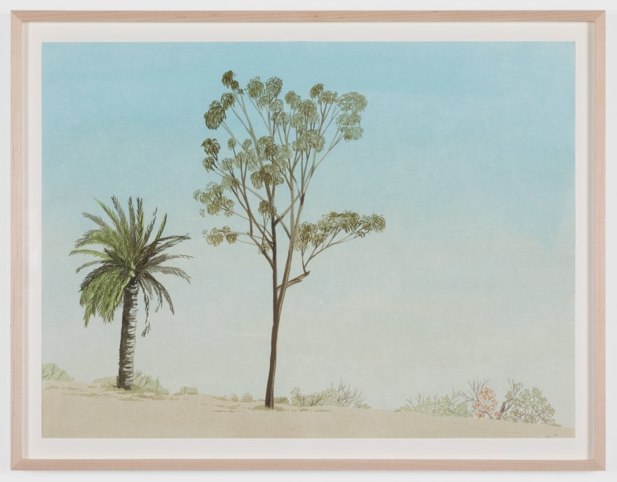 Jake Longstreth, Untitled (Verdugo 5), 2020. Oil on watercolor paper, 15 x 20 in, 38.1 x 50.8 cm (JLO20.010)
