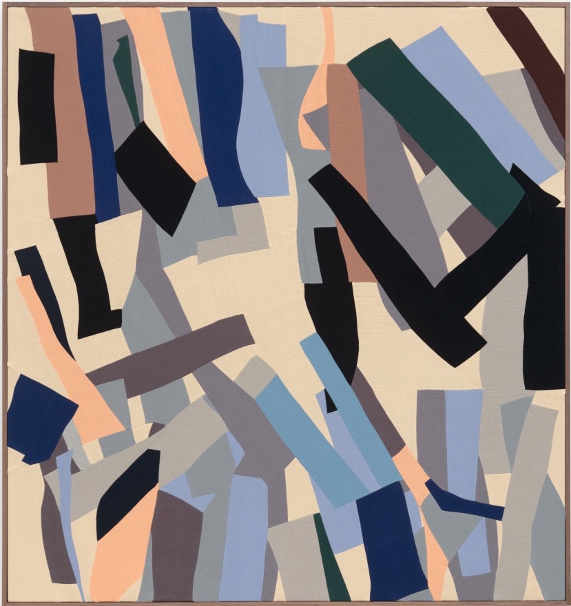 Ethan Cook Smoke on the Wind, 2025 Signed and dated on verso Hand-woven cotton in artist-made frame 64 x 60 in (framed) 162.6 x 152.4 cm (framed) (ECO25.025)