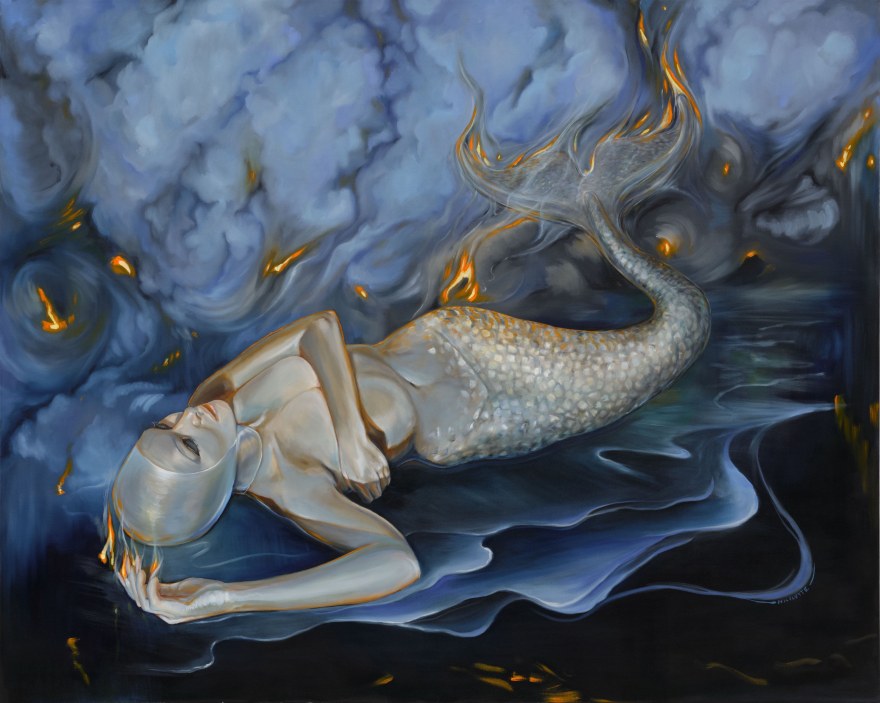 Nicolette Mishkan Surfacing, 2022-2023 Oil on canvas 48 x 60 in 121.9 x 152.4 cm (NMK23.001)