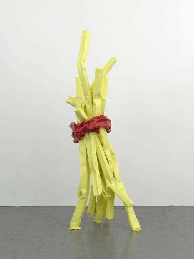 Anna Fasshauer Frites, 2024 Aluminum and lacquer 110 1/4 x 51 1/8 x 39 3/8 in 280 x 130 x 100 cm (AFA24.013)