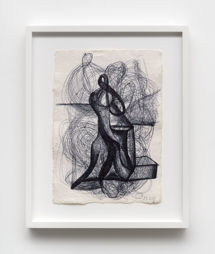 Joanne Greenbaum Untitled, 2011 Ball-point pen on paper 15 5/8 x 12 5/8 x 1 5/8 in (framed) 39.7 x 32.1 x 4.1 cm (framed) (JGR22.003)