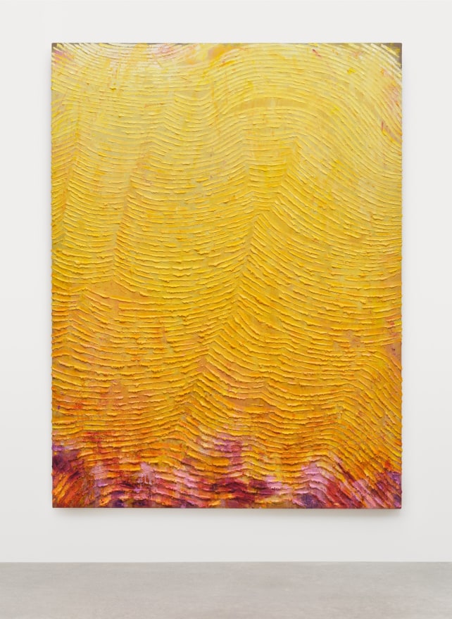 Andrew Dadson Marigold Wave (89), 2022 Oil and acrylic on linen 80 x 60 1/2 in 203.2 x 153.7 cm (ADA22.005)