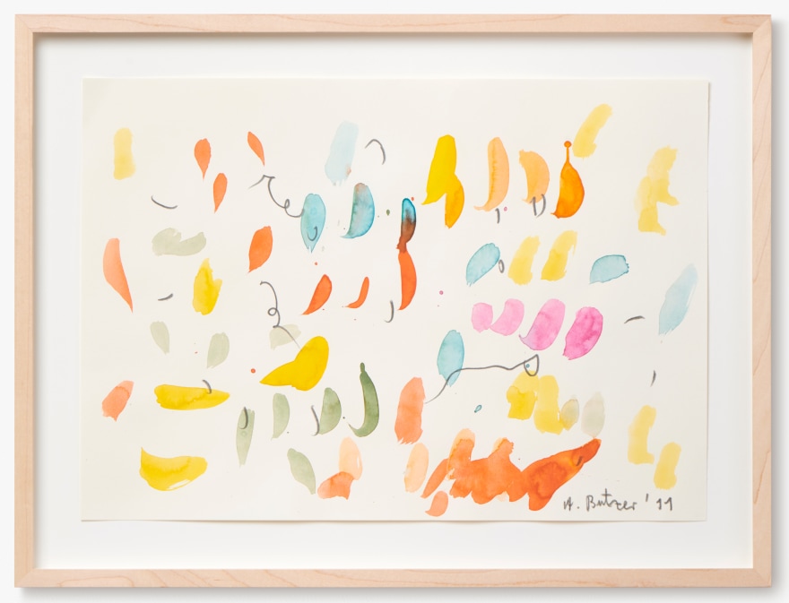 Andr&eacute; Butzer, Untitled, 2011. Water Color and Graphite on Paper,  11 3/4 x 16 1/2 in, 30 x 42 cm (AB11.016)