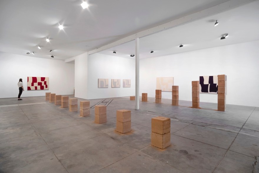 Installation View of Ethan Cook, Landscapes  (October 7 - December 4, 2021) Nino Mier Gallery, Marfa, TX